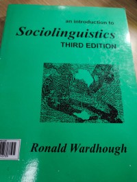 Sociolinguidtics Third Edition