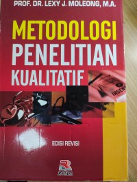 Metodologi Penelitian Kualitatif