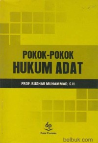 Pokok - Pokok Hukum Adat